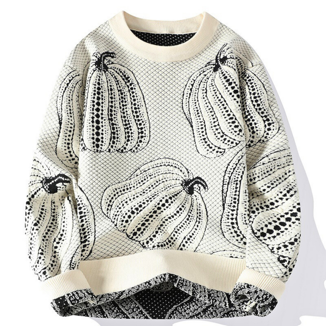 Casto | Jersey de punto color calabaza