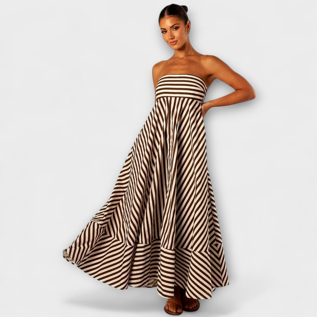 Laia | Vestido maxi con volantes