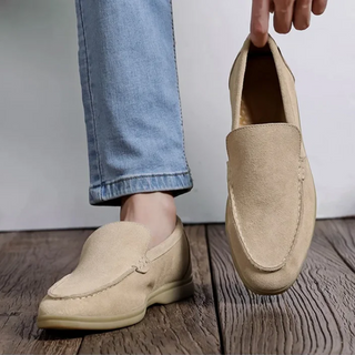 Baltasar | Mocasines efecto ante color caramelo
