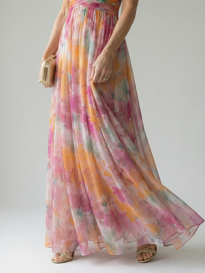 Zoraida | Vestido maxi cruzado