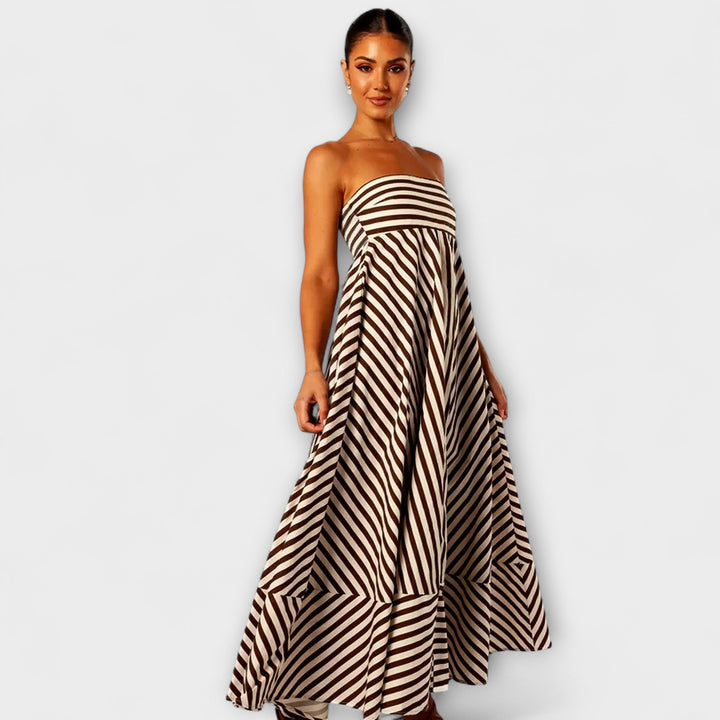 Laia | Vestido maxi con volantes