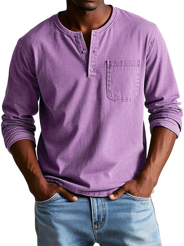Octavio | Camiseta henley vintage