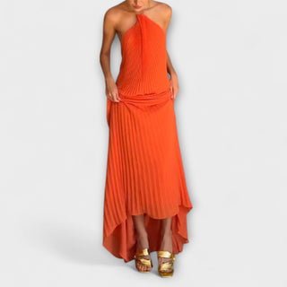 Poppy | Vestido con escote plisado