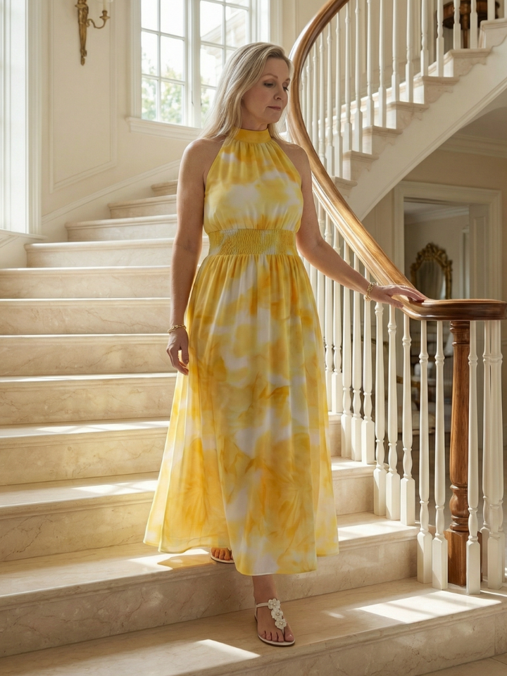 Brisa | Vestido midi halter