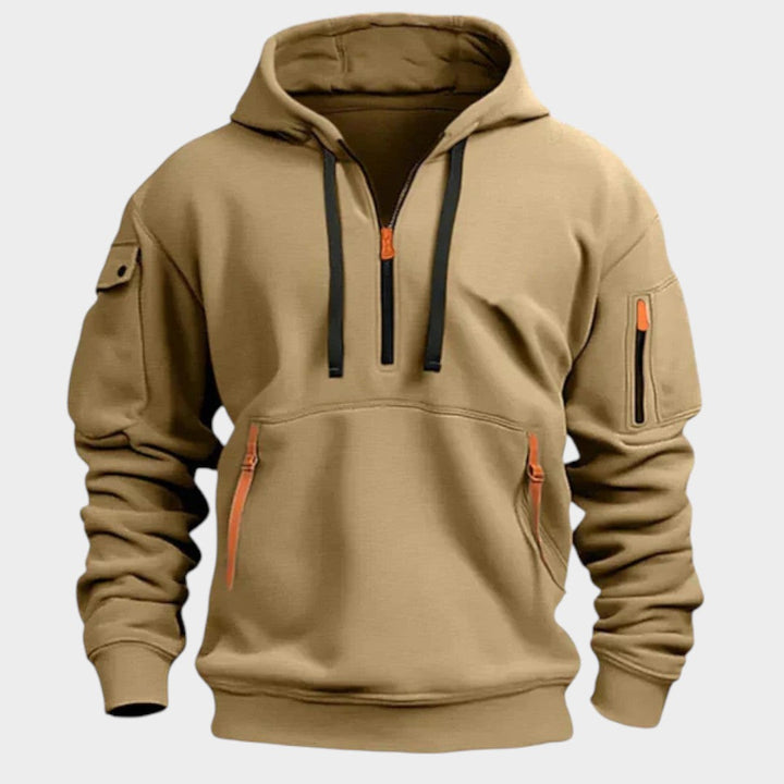 Lisardo | Sudadera con capucha y cremalleras