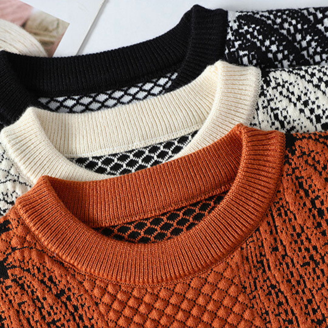 Casto | Jersey de punto color calabaza