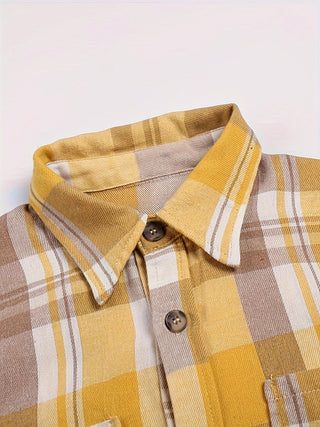 Odalys | Camisa de cuadros de manga larga