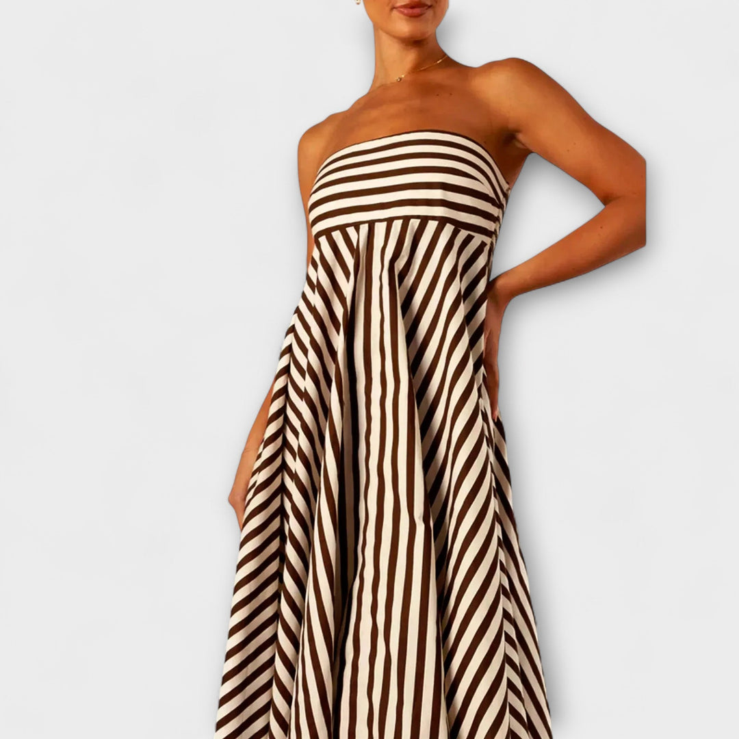 Laia | Vestido maxi con volantes