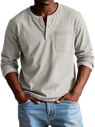 Octavio | Camiseta henley vintage