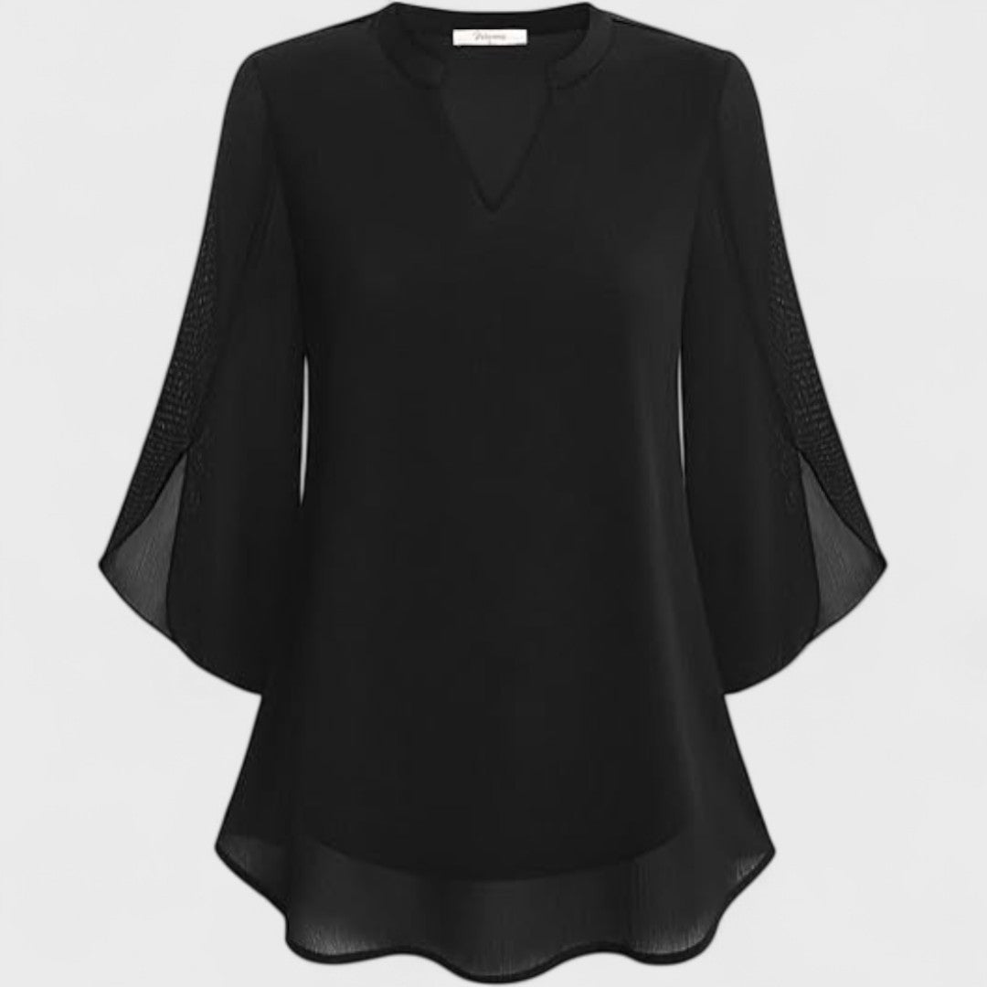 Eider | Blusa de gasa con escote en V