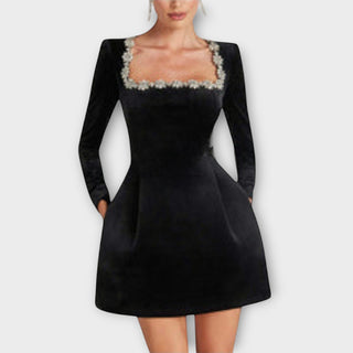 Wren | Vestido mini de terciopelo