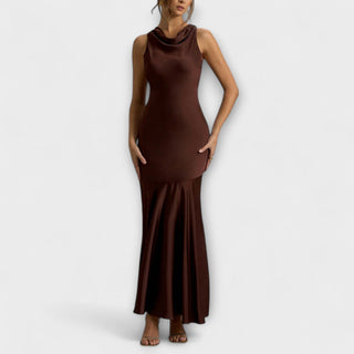 Lennon | Vestido maxi satinado