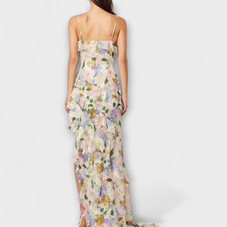 Indie | Vestido con volantes estampado