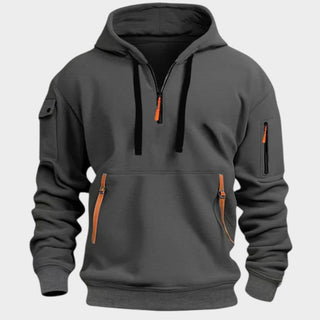 Lisardo | Sudadera con capucha y cremalleras