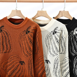 Casto | Jersey de punto color calabaza