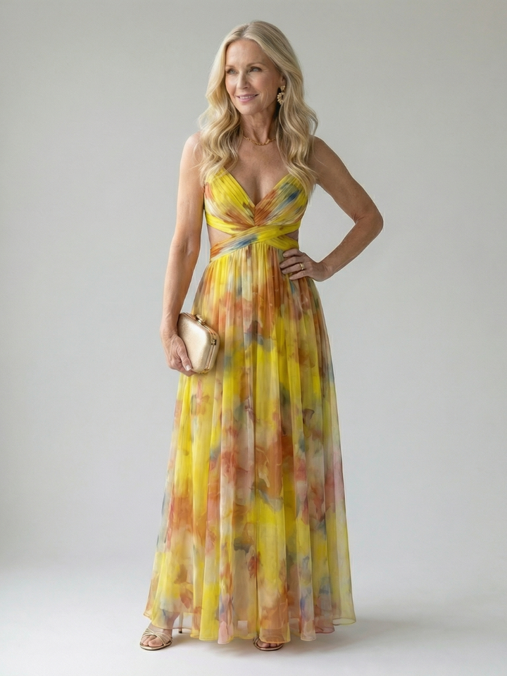 Zoraida | Vestido maxi cruzado