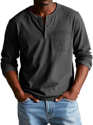 Octavio | Camiseta henley vintage