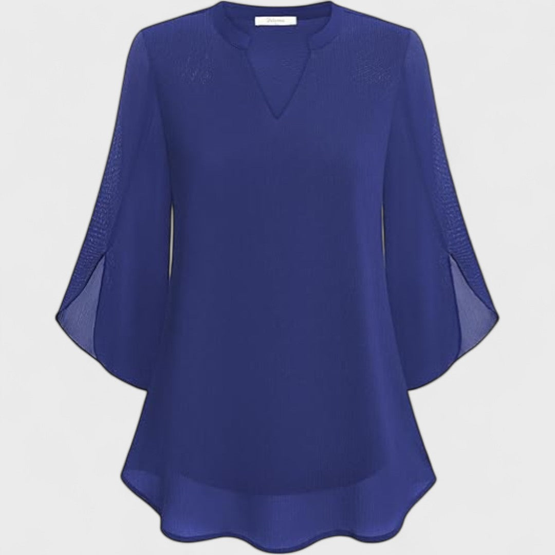 Eider | Blusa de gasa con escote en V