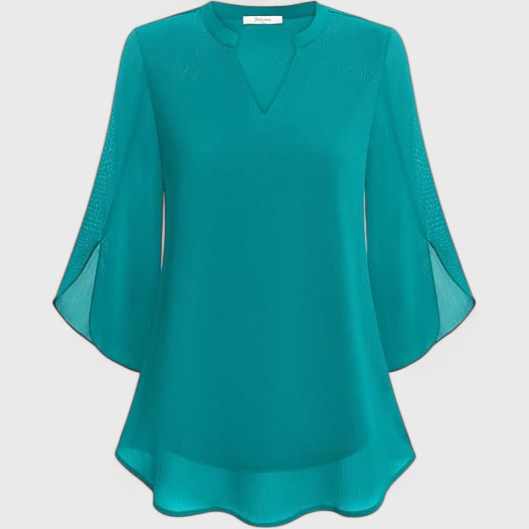 Eider | Blusa de gasa con escote en V