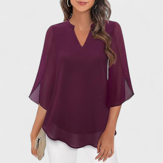 Eider | Blusa de gasa con escote en V