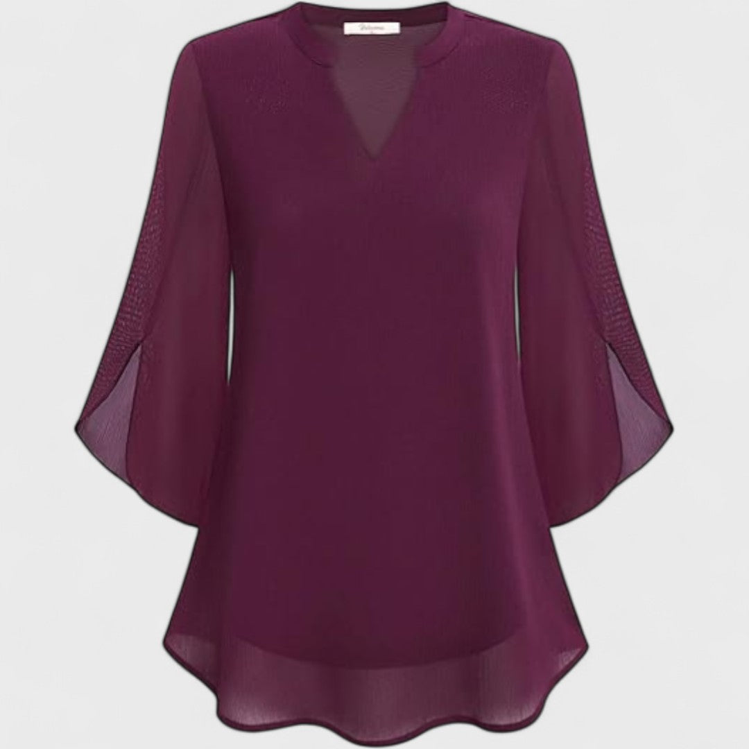 Eider | Blusa de gasa con escote en V