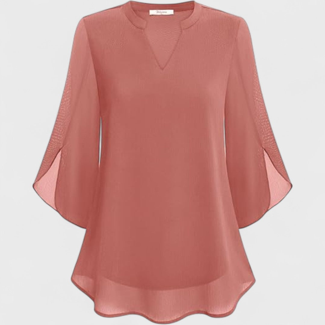 Eider | Blusa de gasa con escote en V