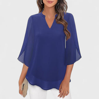 Eider | Blusa de gasa con escote en V