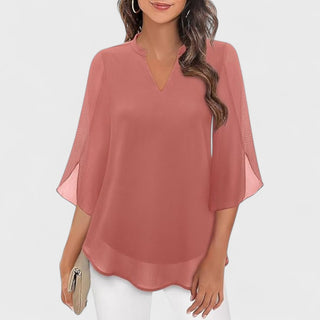 Eider | Blusa de gasa con escote en V