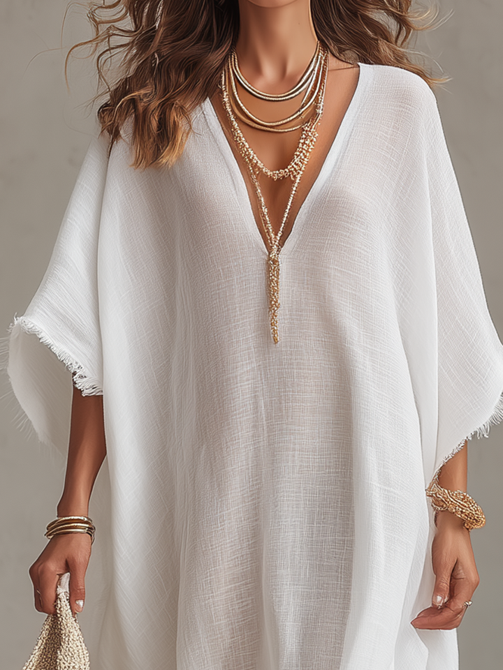 Rosina | Vestido midi con escote en V