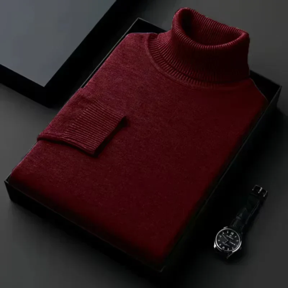 Héctor | Jersey de cuello alto de punto suave