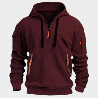 Lisardo | Sudadera con capucha y cremalleras
