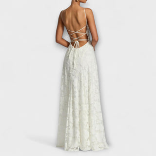 Itziar | Vestido maxi de jacquard
