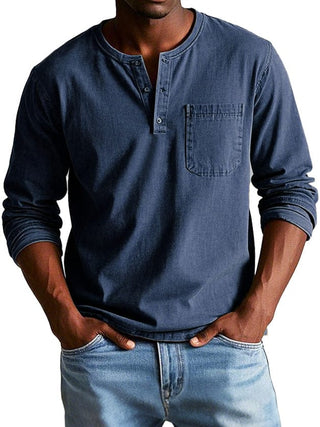Octavio | Camiseta henley vintage