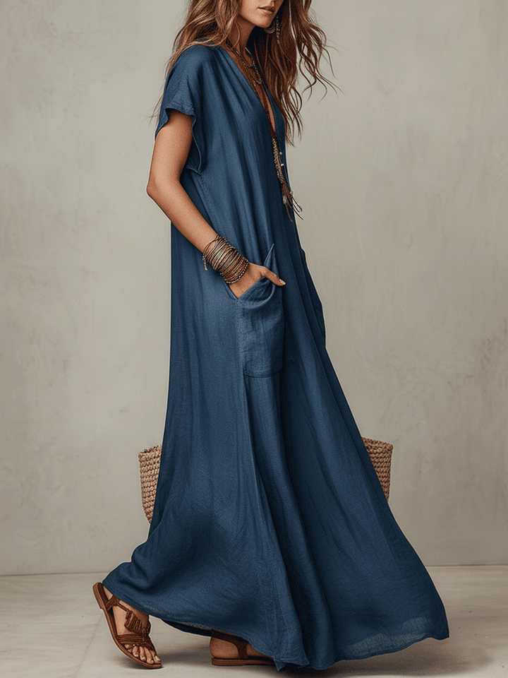 Mariela | Vestido maxi boho fluido