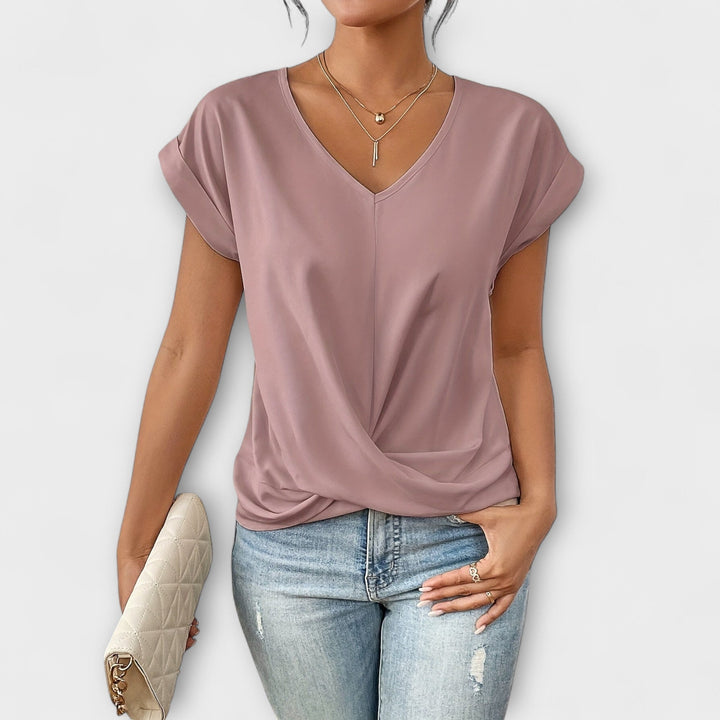 Eloise | Top con escote en V y nudo