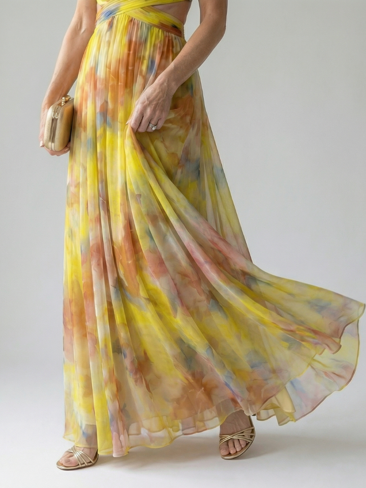 Zoraida | Vestido maxi cruzado