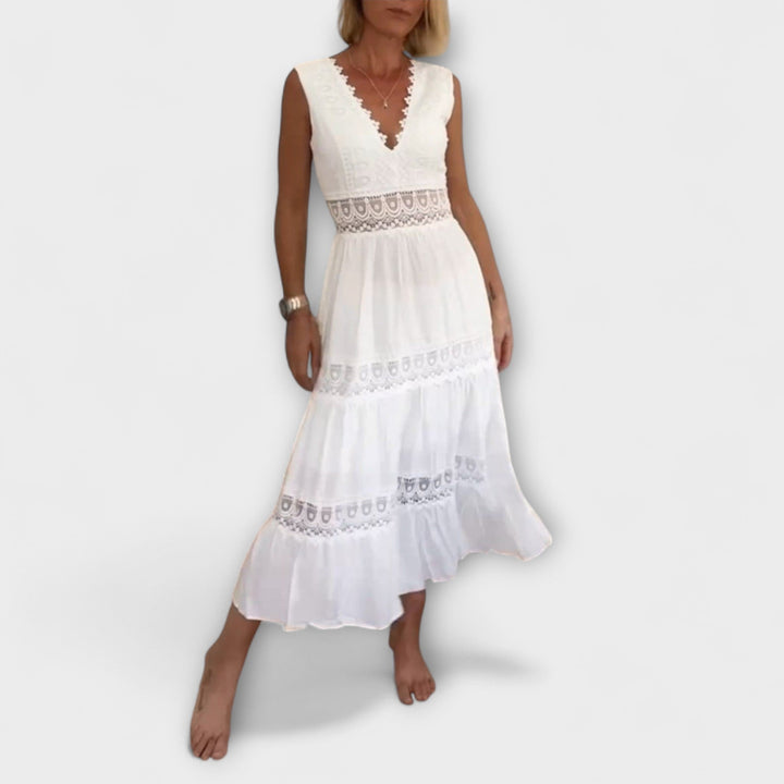 Aurélie | Vestido de encaje con escote en V