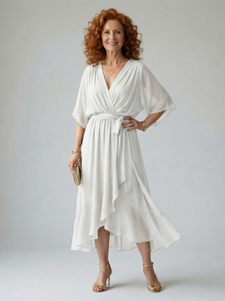 Edith | Vestido midi con lazo