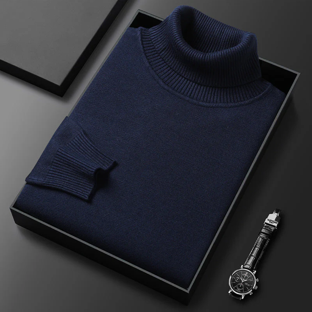 Héctor | Jersey de cuello alto de punto suave