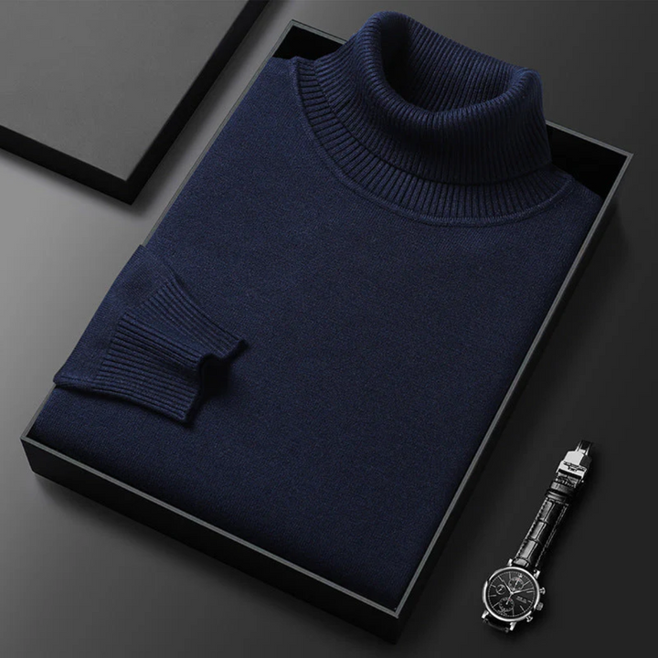 Héctor | Jersey de cuello alto de punto suave