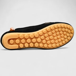 Eulalia | Mocasín turquesa con costuras decorativas