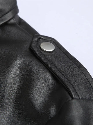 Austin | Chaqueta biker efecto piel
