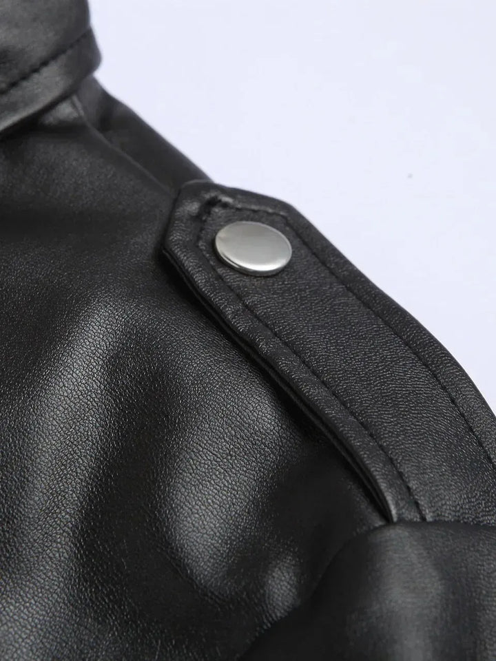 Austin | Chaqueta biker efecto piel