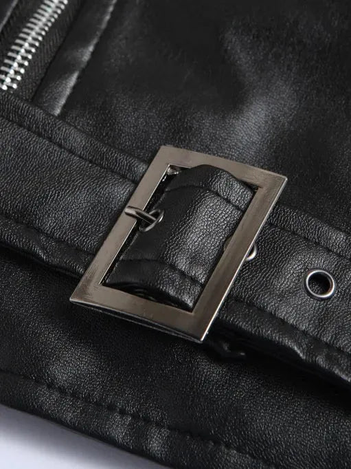 Austin | Chaqueta biker efecto piel