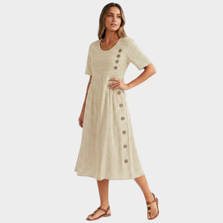 Helga | Vestido midi de rayas