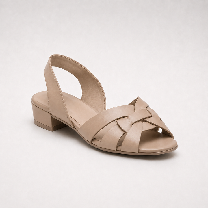 Serafina | Sandalias trenzadas color natural