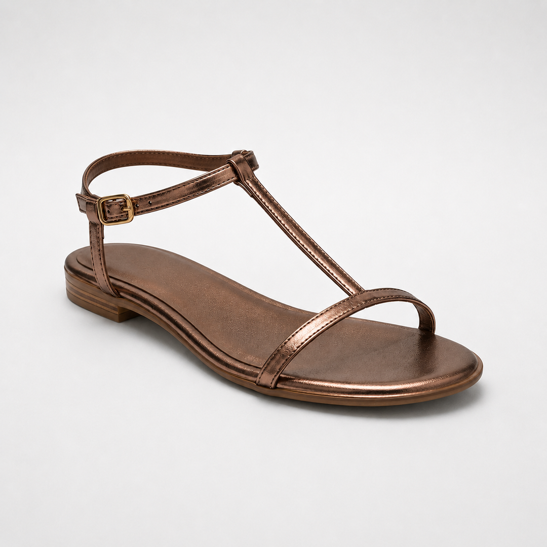 Rosalba | Sandalias doradas de primavera