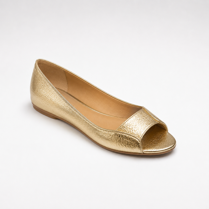 Adelina | Sandalias doradas cómodas
