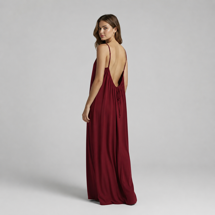 Dalia | Vestido maxi con espalda descubierta