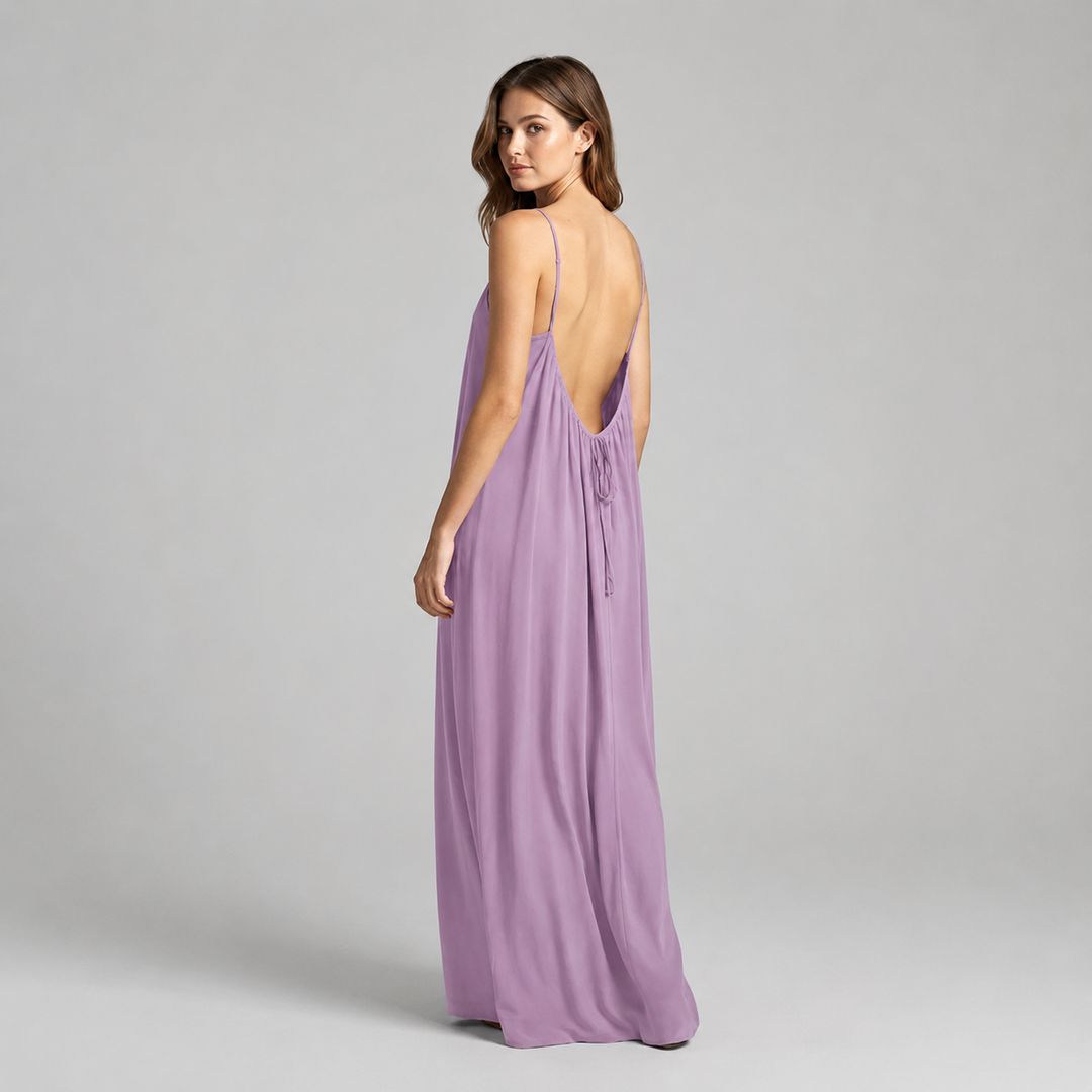 Dalia | Vestido maxi con espalda descubierta